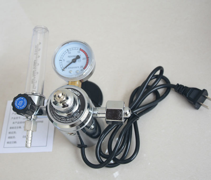 High Pressure Gas Regulator Carbon Dioxide and Argon Gas Decompressor with Gauge