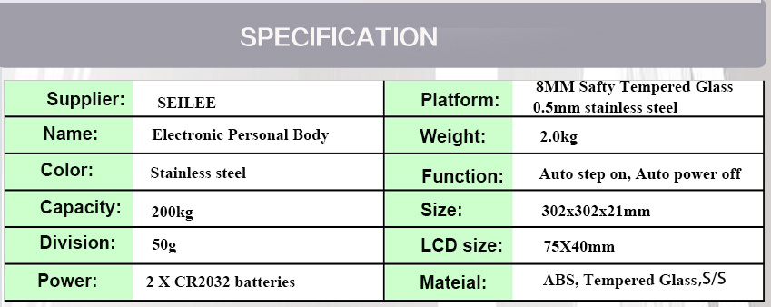 Electronic Stainless Steel Platform Health Scale for Hotel Room