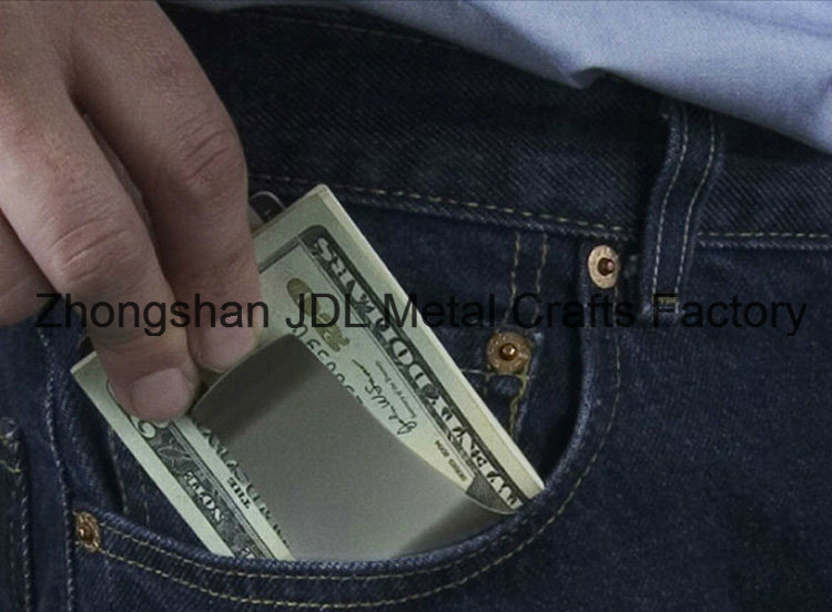 Business Card Use Stainless Steel Material Mens Wallet with Money Clip