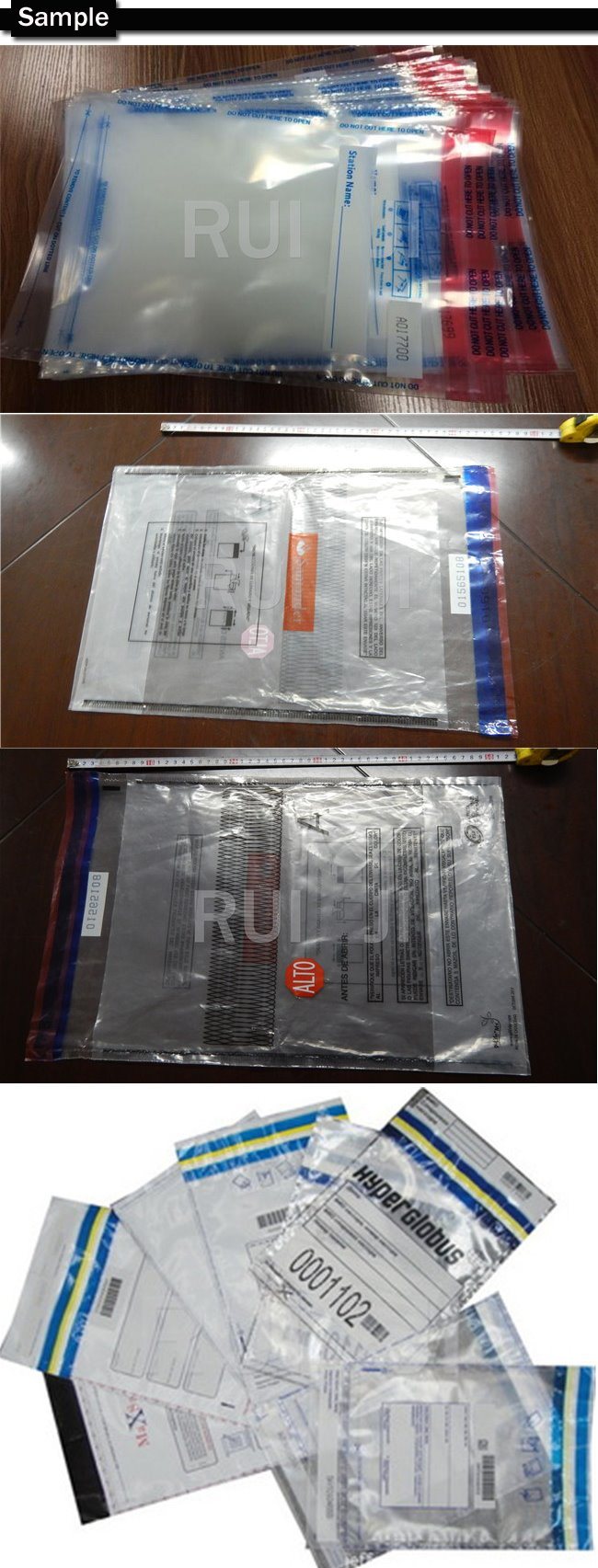 Plastic Cash Seal Security Bag Making Machine for ATM