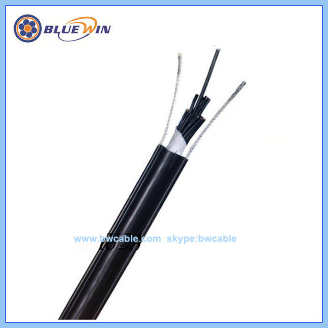 Round Pendant Cable with Supporting Steel Wire Super Flexible Traveling Control Cable for Crane and Hoist Rvv2g Rvv1g