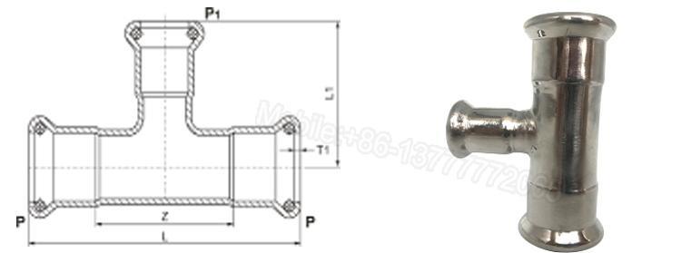 T Reducer Plumbing Pipe Fittings for Hotest Water