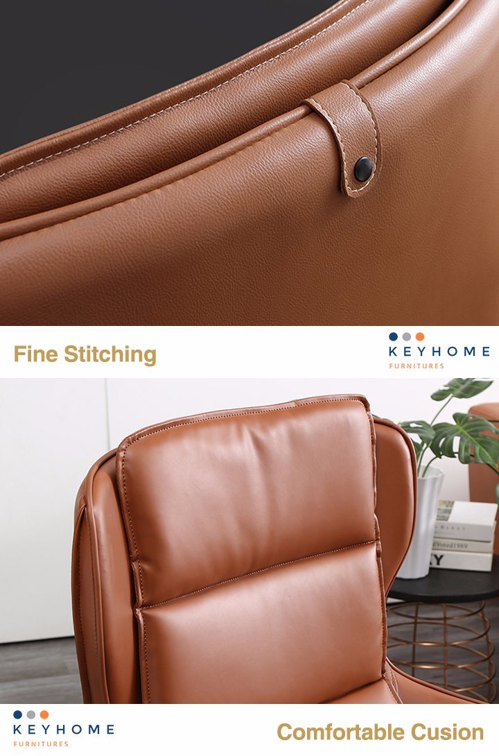 Modern Furniture Leather Swivel Arm Chair for Home and Office