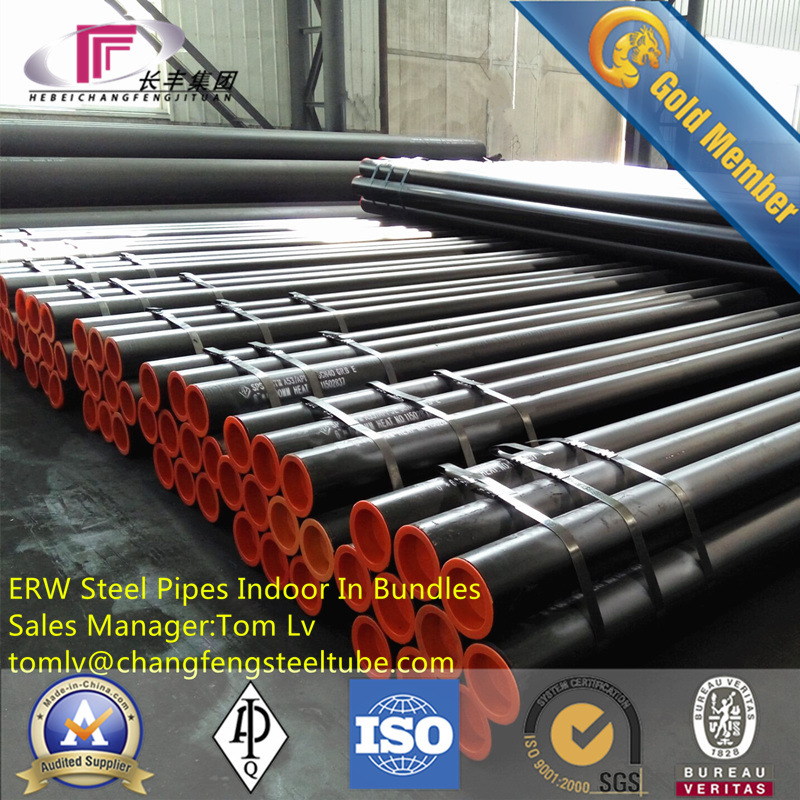 Exteral 3lpe Coated and Internal Epoxy Coated ERW Carbon Steel Pipe