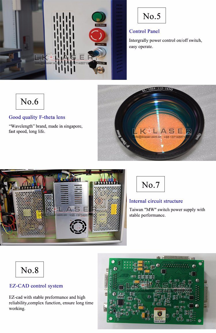 Cheap Portable 20W Fiber Laser Marking Engraving Machine for Metal Manufacturers