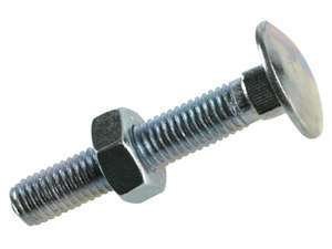 Carriage Bolt with Mushroom Head and Square Neck, Half Thread (YD-415CM)