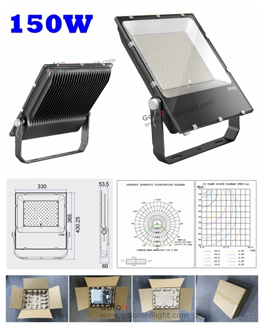 2016 New LED Spotlights Outdoor 150W Philils SMD 3030 China LED Spot Flood Light Manufacturer