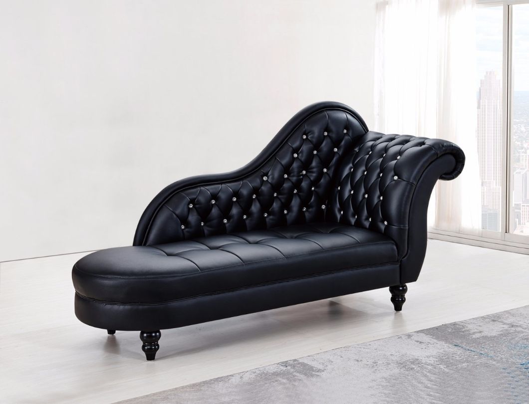 Diamond Fabric Chaise Lounge