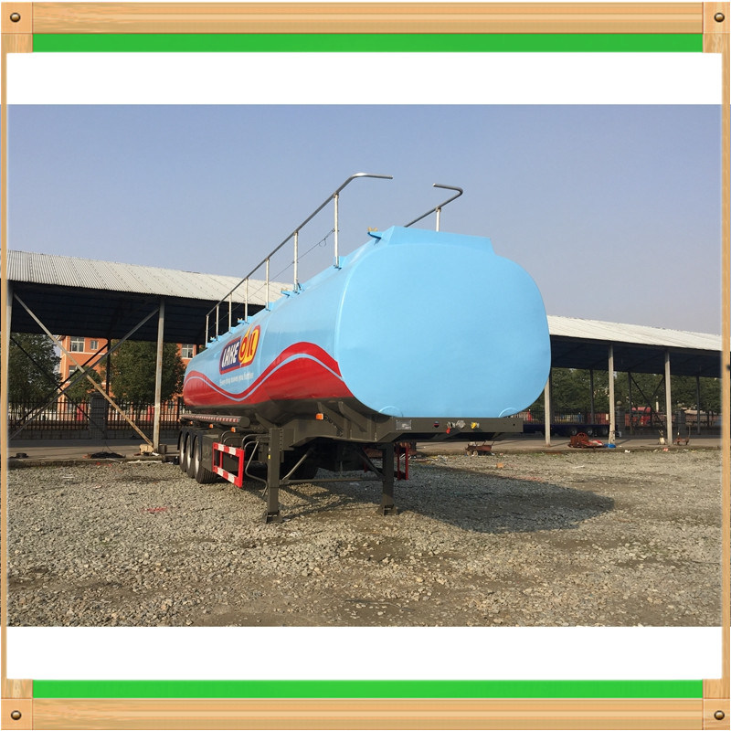 Thickness Steel Body Lined with Plastic Media Asphaltum Tank Tailer