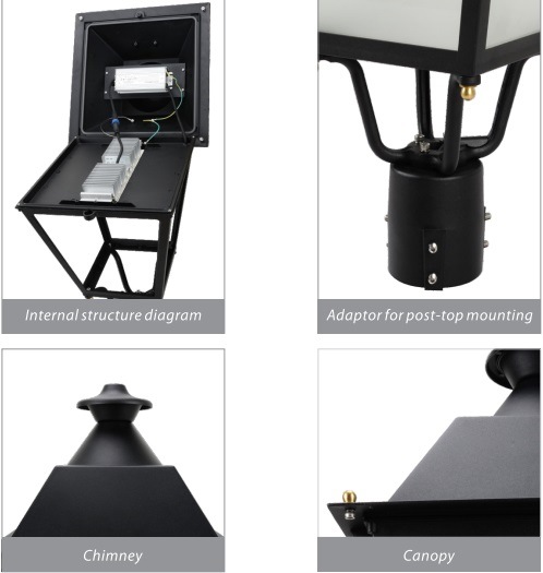 Ce CB RoHS IP65 Die-Casting Aluminum LED Garden Light Housing