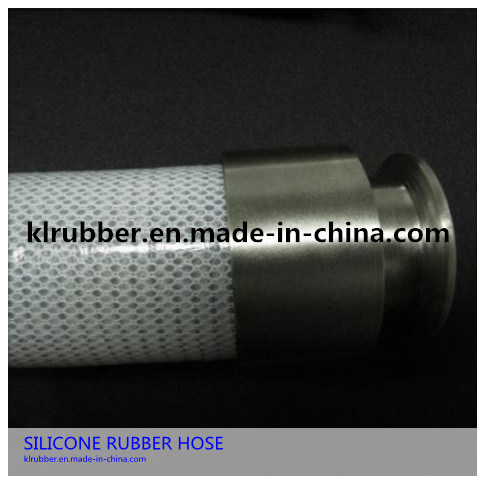 FDA Food Grade Stainless Steel Reinforced Silicone Hose with Quick Connector