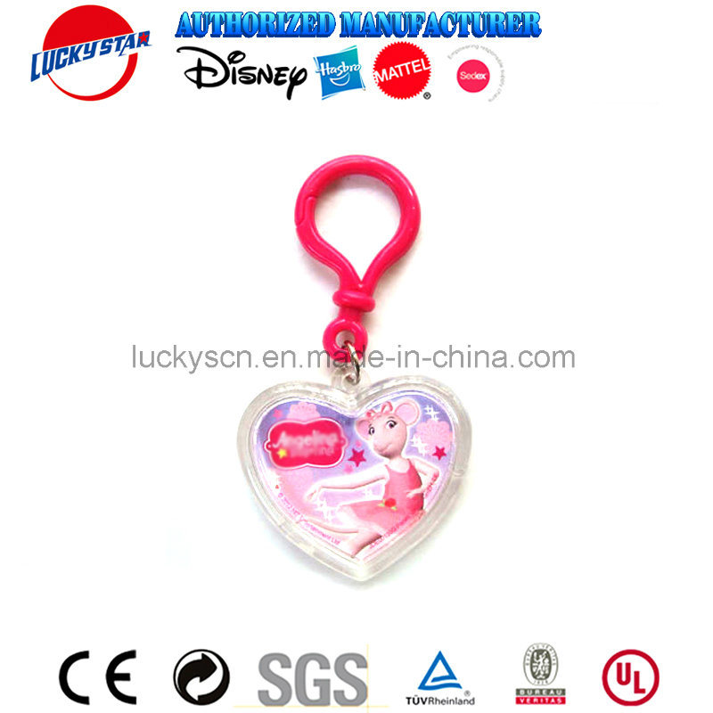 Keychain with Transaparent Heart Shape Craft for Concert