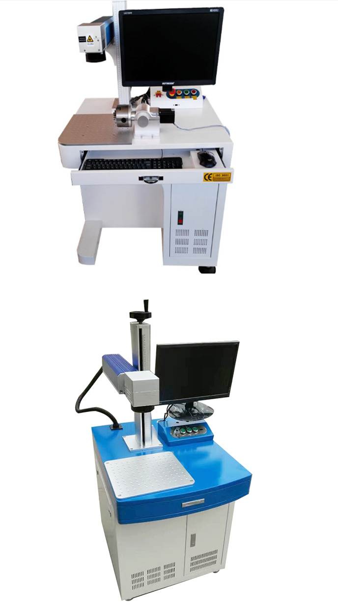 Mini YAG Fiber Laser Marking Machine for Jeans Wood Plastic Metal Engraving