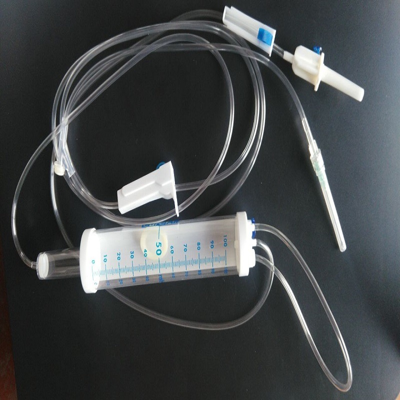 Medical Instrument IV Burette Infusion Set 100ml 110ml 120ml 150ml Blood Transfusion Giving Baby with Needle Y Site