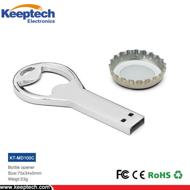 Bottle Opener USB Flash Drive Key Chain