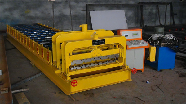 Galvanized Steel Sheet Glazed Roofing Tile Cold Roll Forming Machine