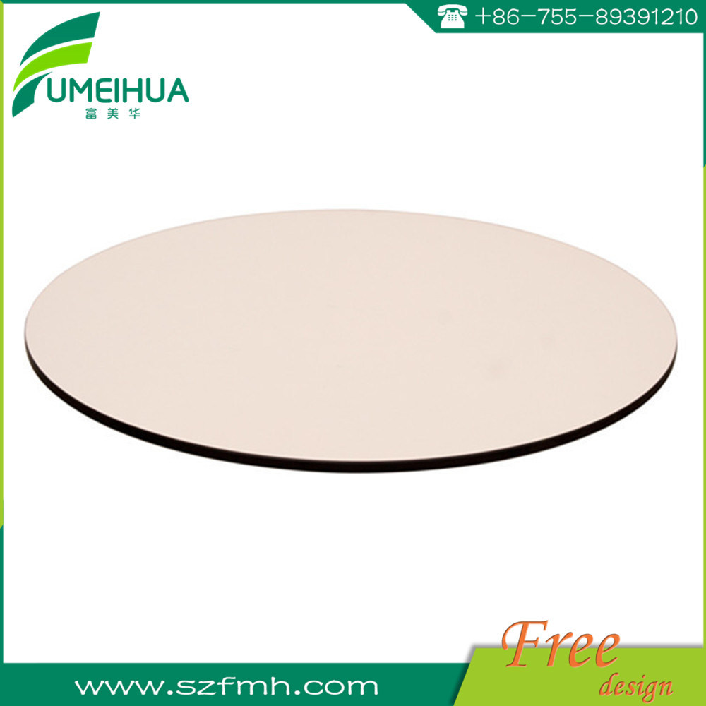 High Quality Round White HPL Table Top for School