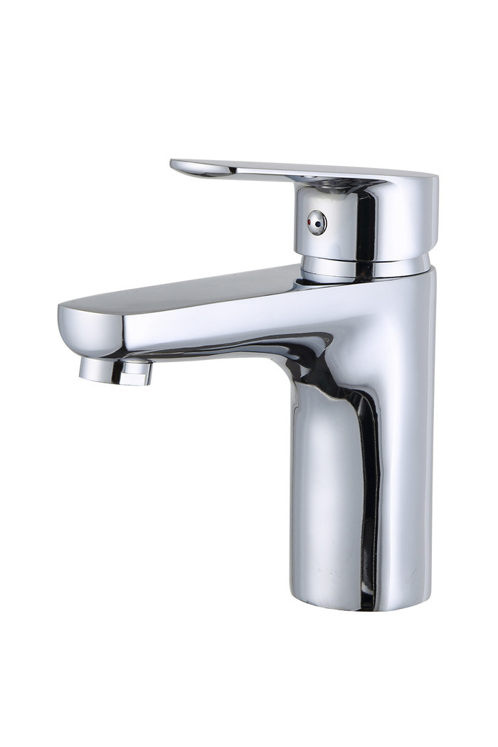 Chromed Single Handle Zinc Alloy Basin Faucet 3004y