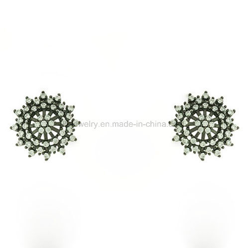 Latest Style Beautiful Snowflake Style Ear Stud with CZ (KE3209)