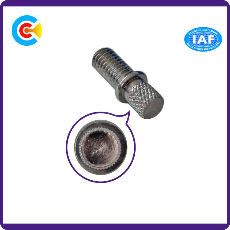 SS304 Carbon Steel Knurled Head Thumb Screw