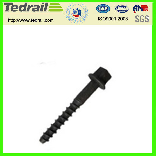 Railway Steel Rail Track Screw Spike