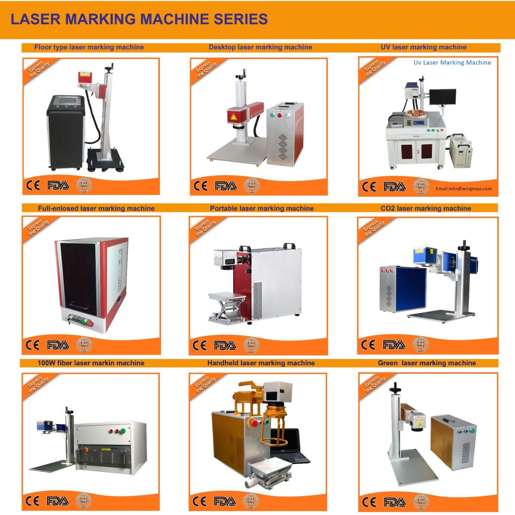 YAG Fiber Laser Marking Engraving Machine for Metal, Germany Fiber Machine