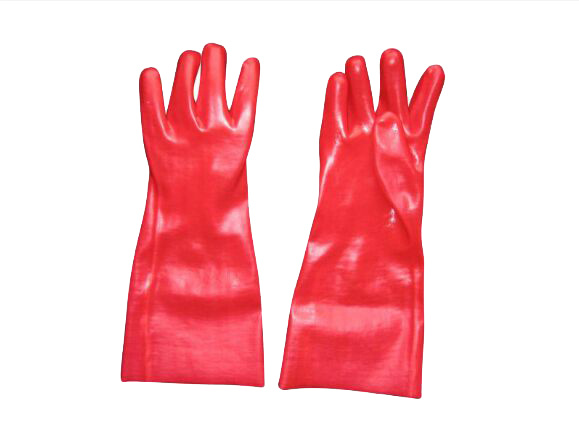 Red PVC Industrial Glove PVC Chemical Glove with Ce Certificate