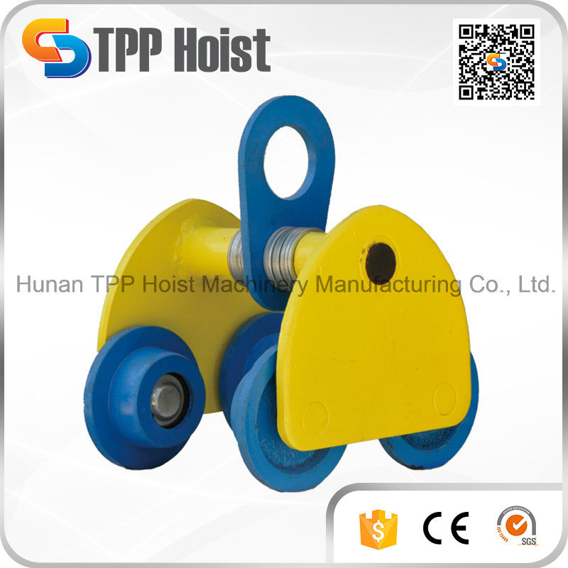 China Manufacturers 1 Ton Beam Lifting Trolley Manual Plain Trolley Hand Trolley
