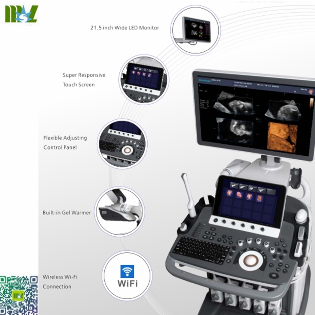 FDA approved new 3D/4D Sonoscape Trolley Diagnostic Ultrasound scanner S50