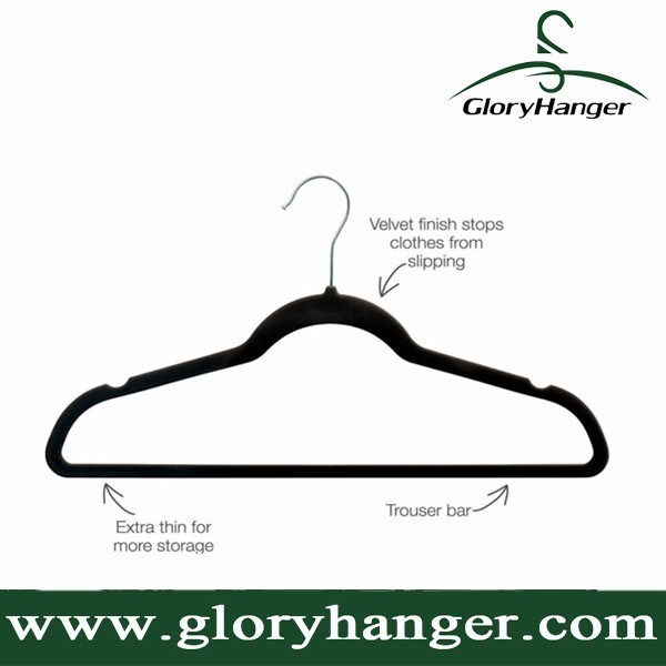 Best Selling Flocked Velvet Hanger for Garment