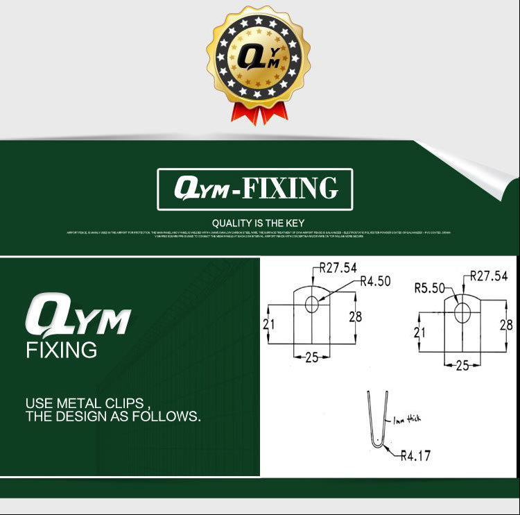 Galvanized and Polyester Powder Coated Triangle Brc Fence