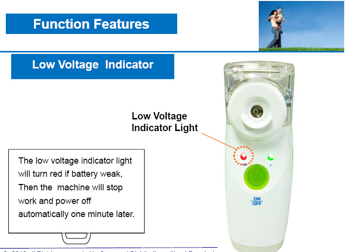 High Flow Handheld Ultrasonic Nebulizer for Home Care
