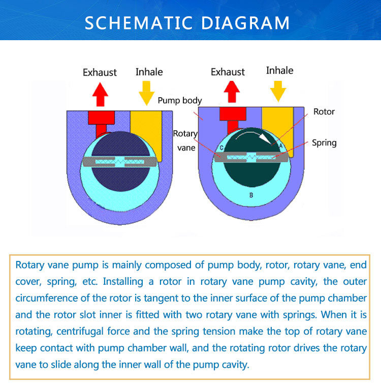 Oil-Sealed Electric Rotary Vane Vacuum Pumps