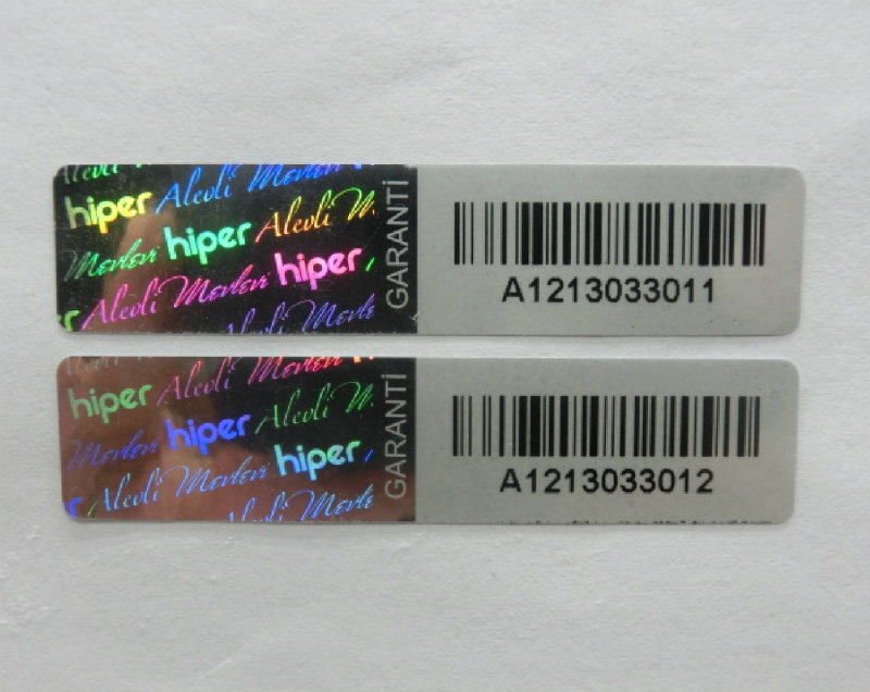 Security 3D Laser Barcode Hologram Stickers