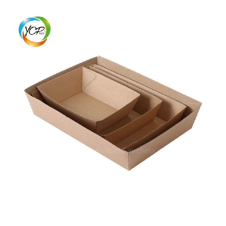 Disposable Custom Printed Paper Food Tray