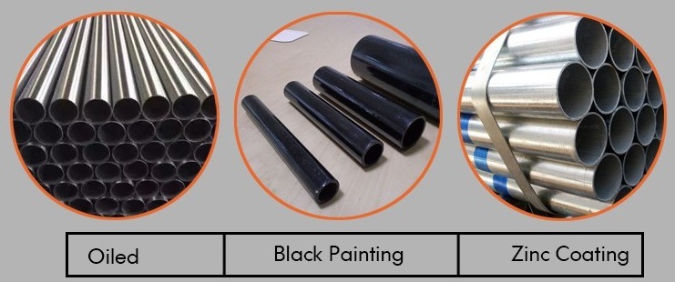 ERW Welded Mild Steel Black Round Pipe for Construction