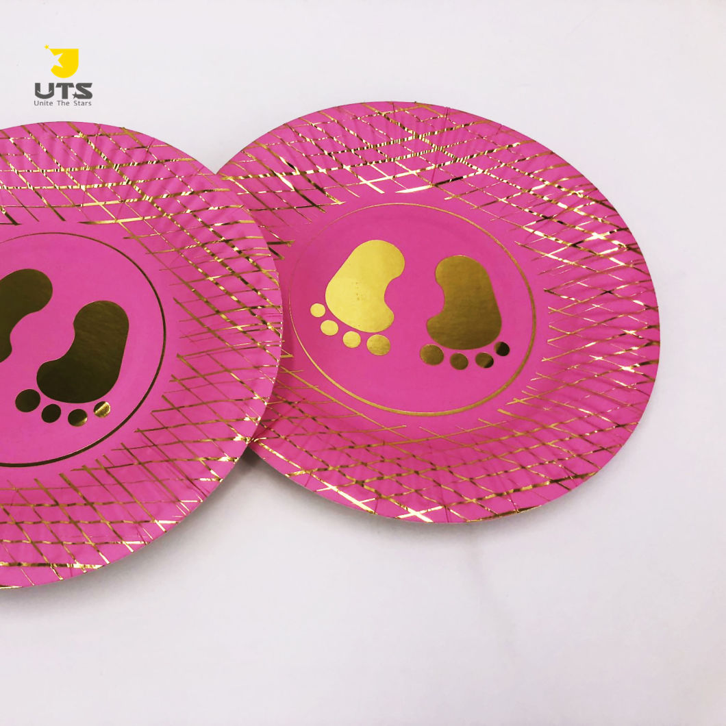 Custom Biodegradable Food Grade Paper Food Plates