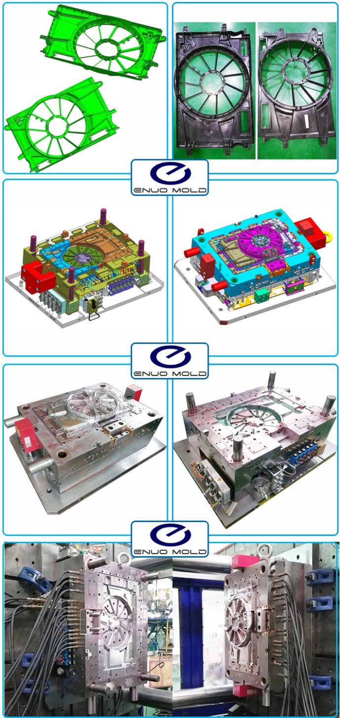 Automobile Car Radiator Fan Shroud Frame Housing Plastic Injection Mould