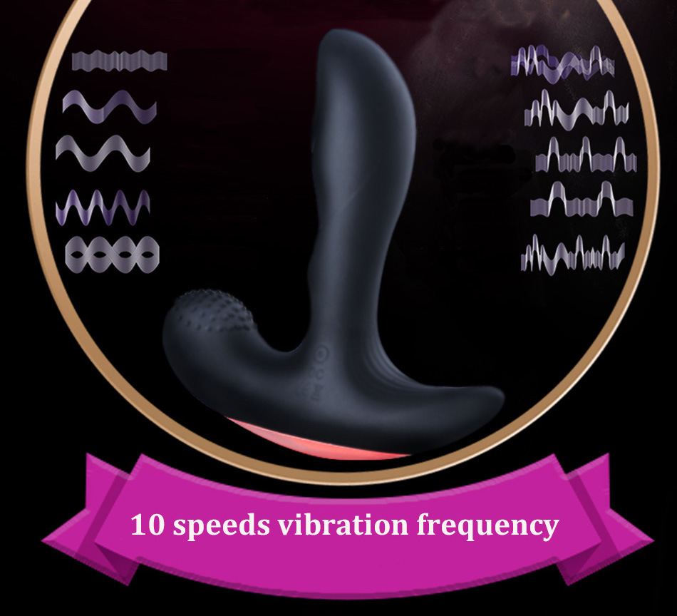 10 Speeds Wireless Prostate Massager Vibrator for Men&Woman G Spot Vibrating Butt Plug Sex Toys for Men Heating Anal Toys