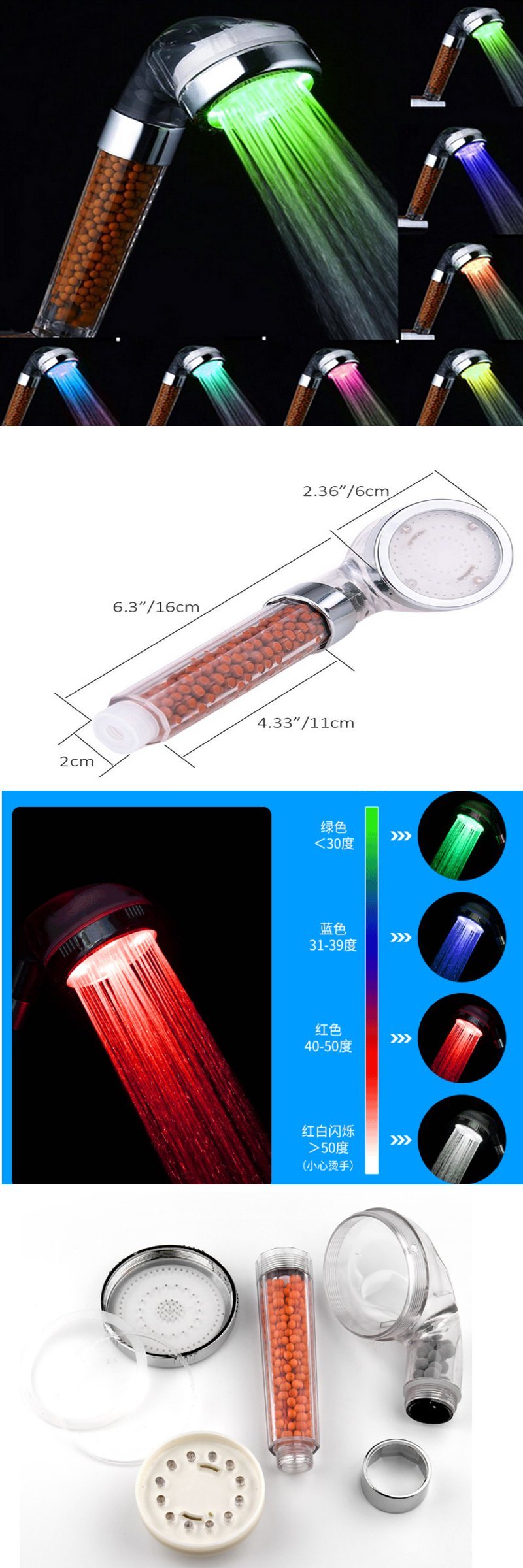 Popular Plastic Hand Shower Head Water Saving Hand Shower Head