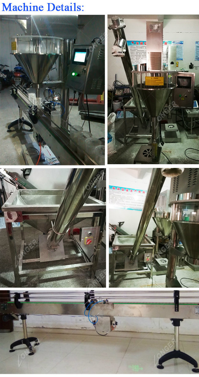 Professional Dry Spice Milk Powder Bottle Weighing Filling Machine
