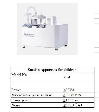 Suction Apparatus for Children with 7e-B