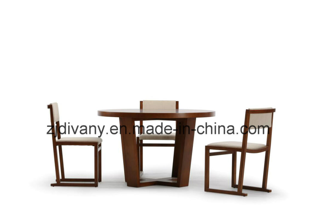 American Style Wooden Table Round Dining Table (E-20)