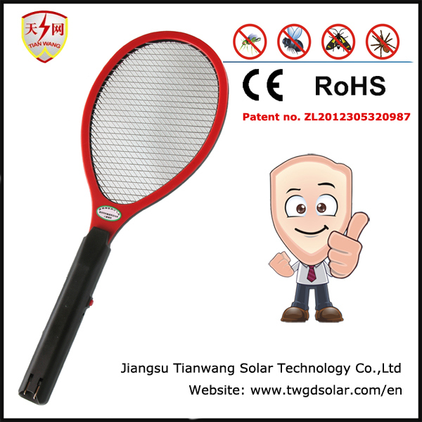 Hot Two Layers Rechargeable Electronic Mosquito Racket with CE/RoHS (TW-05)