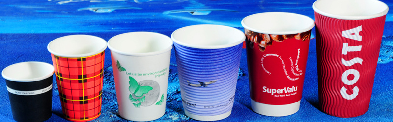 Disposable Paper Cup Coffee Milk Tea Thickened with Cover Cowhide Hollow Paper Cup