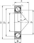 High Precision/Speed Angular Contact Ball Bearing (shaft/axle bearing) 7220AC/Dt