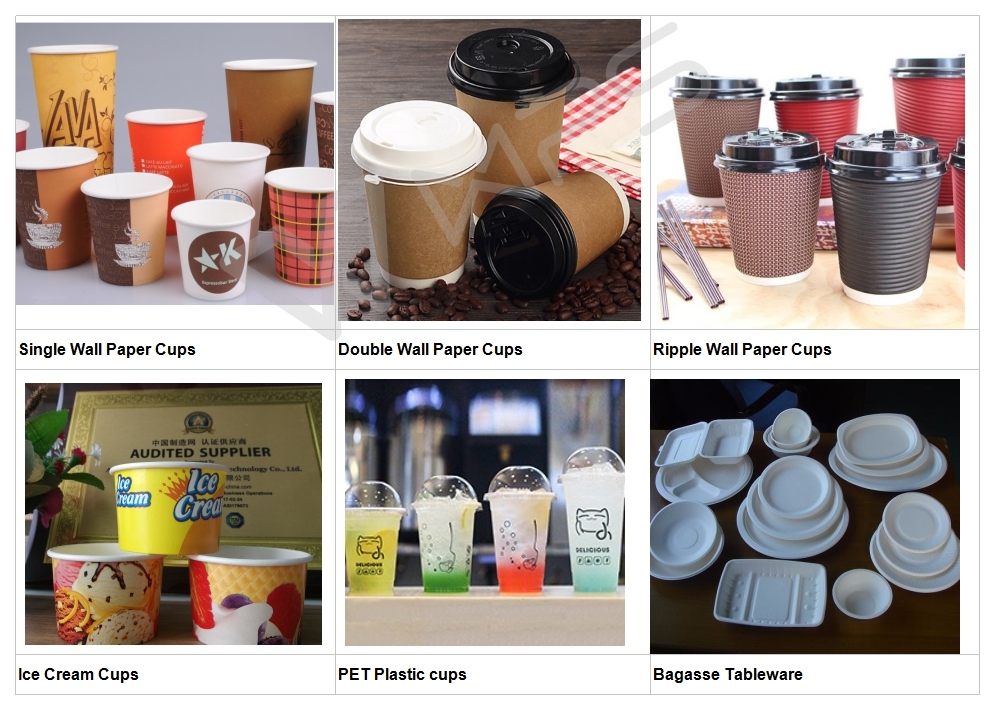 Custom Logo Printed Promotional Printed Recyclable Coffee Tea Cups