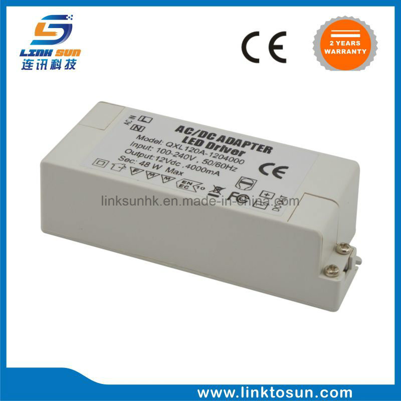 12V 4A Constant Voltage LED Power Supply with Ce FCC RoHS