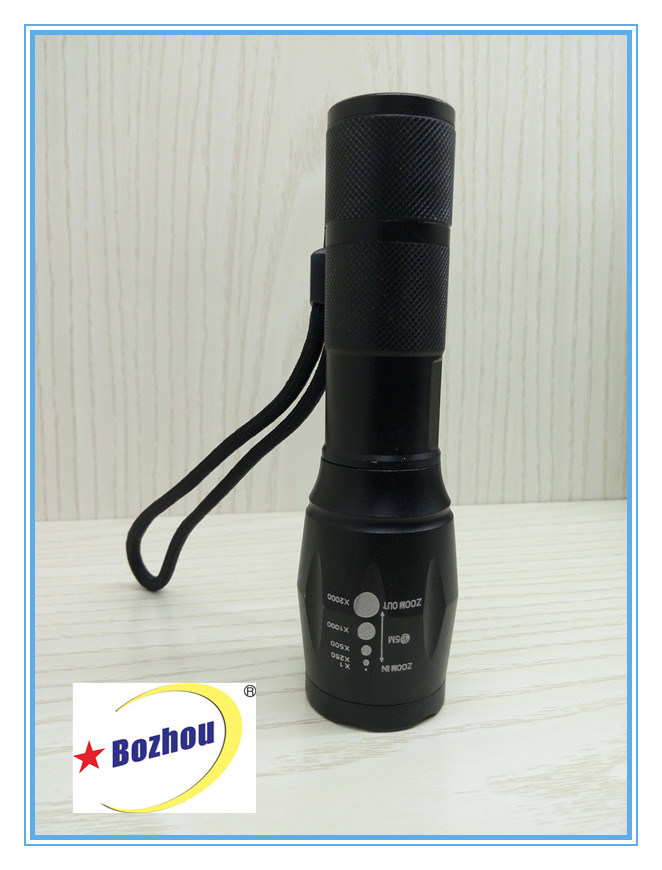 Zoom Torch Rechargeable 3-Mode Bright Flash Light