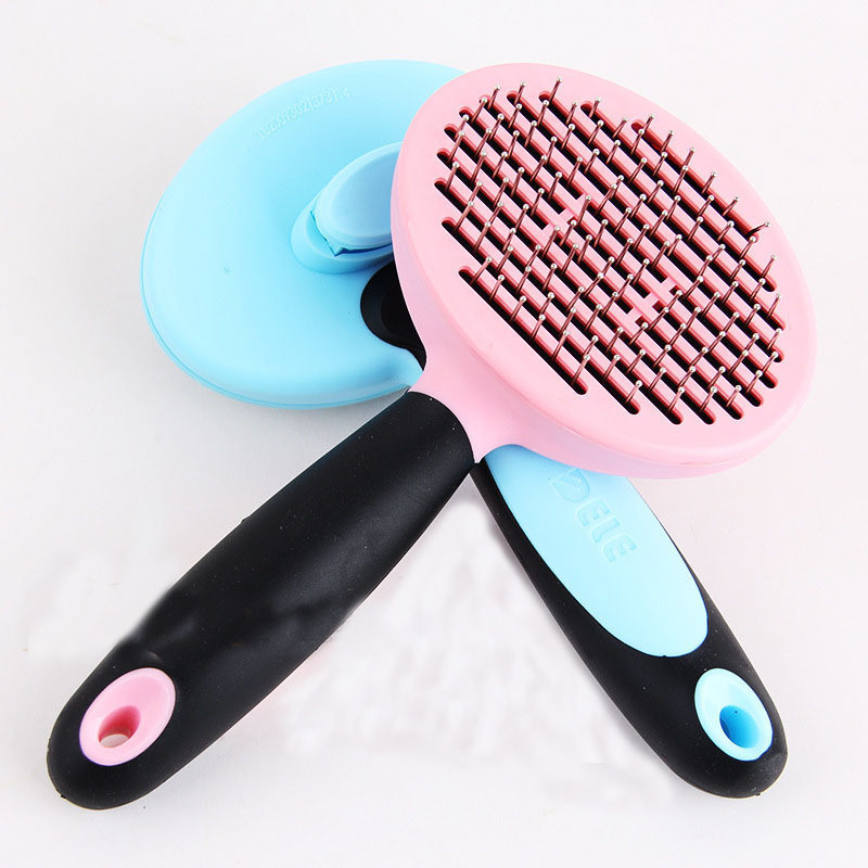 Pink and Blue Pet Grooming Tools Kit, Pet Combe Brush Leash Sets
